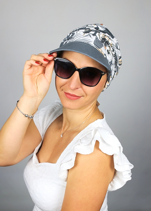 Turban s odnímatelným kšiltem - více barev